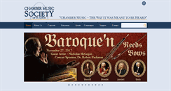 Desktop Screenshot of chambermusicstl.org