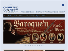 Tablet Screenshot of chambermusicstl.org